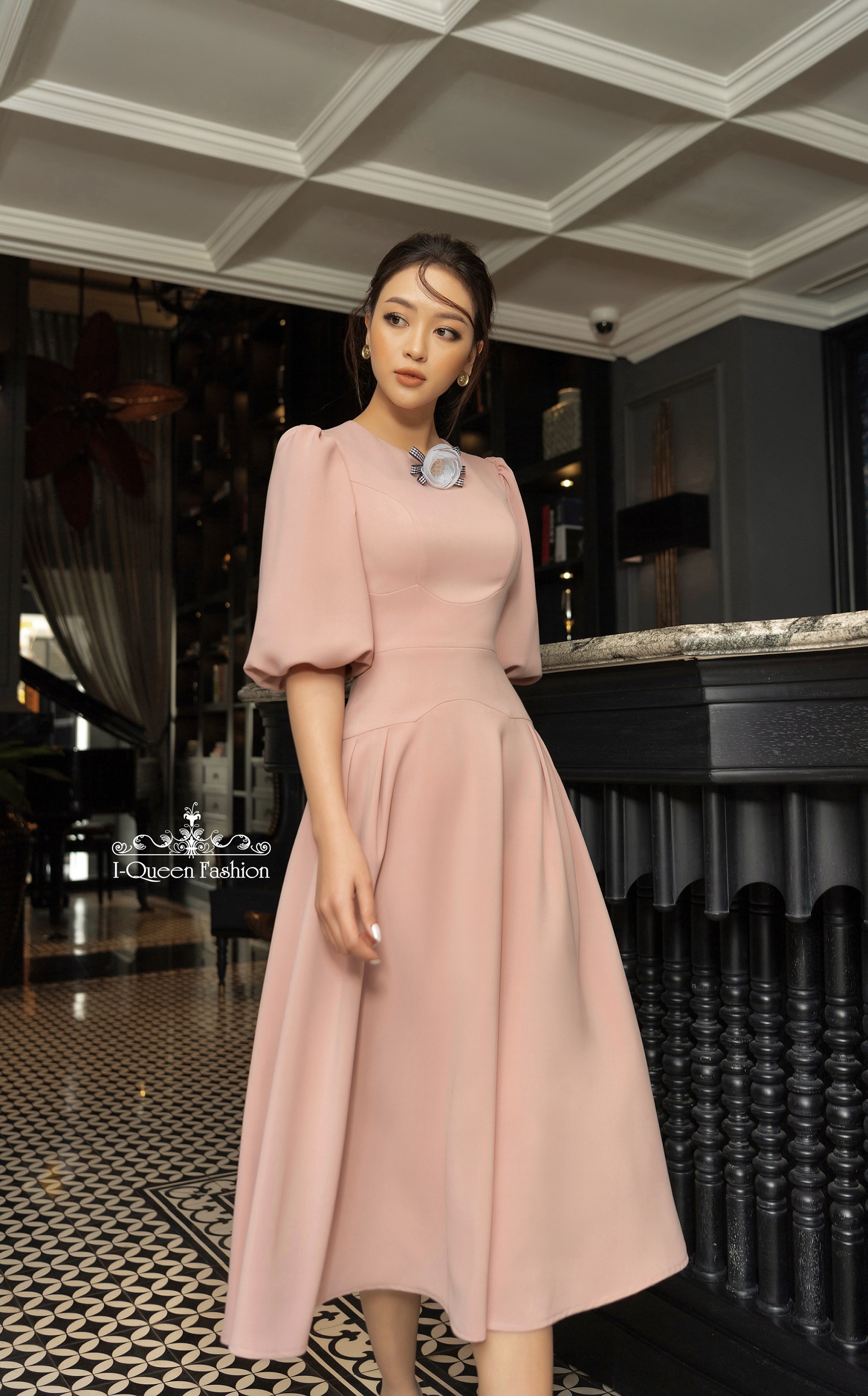 Mua Đầm Váy Nữ Hoa Nhí Tiểu Thư Thiết Kế Hàn Quốc Đi Dự Tiệc Hồng Pastel  Sang Trọng Xinh Đẹp Ring House | Tiki