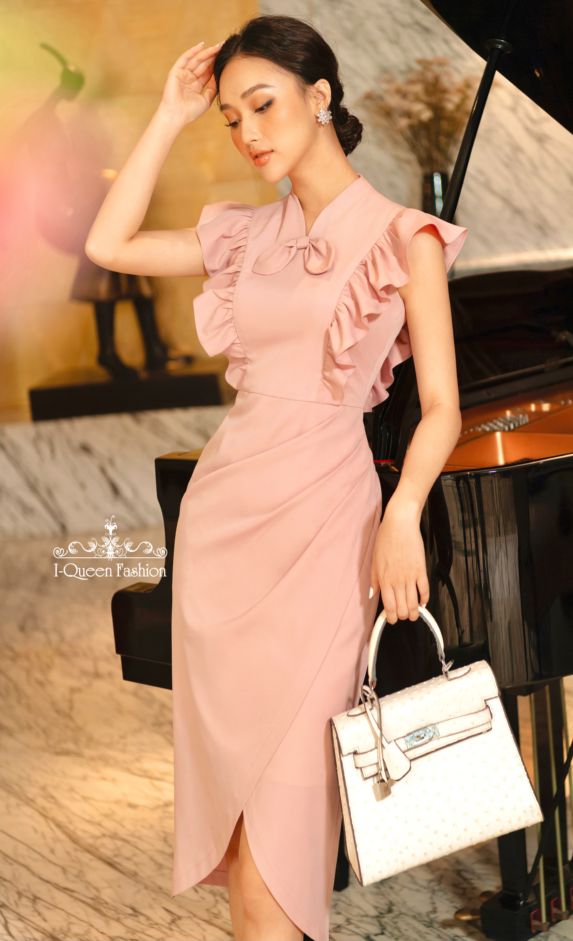 Váy body hồng tuy líp - 3310